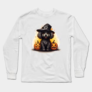 Halloween Poodle Dog #2 Long Sleeve T-Shirt